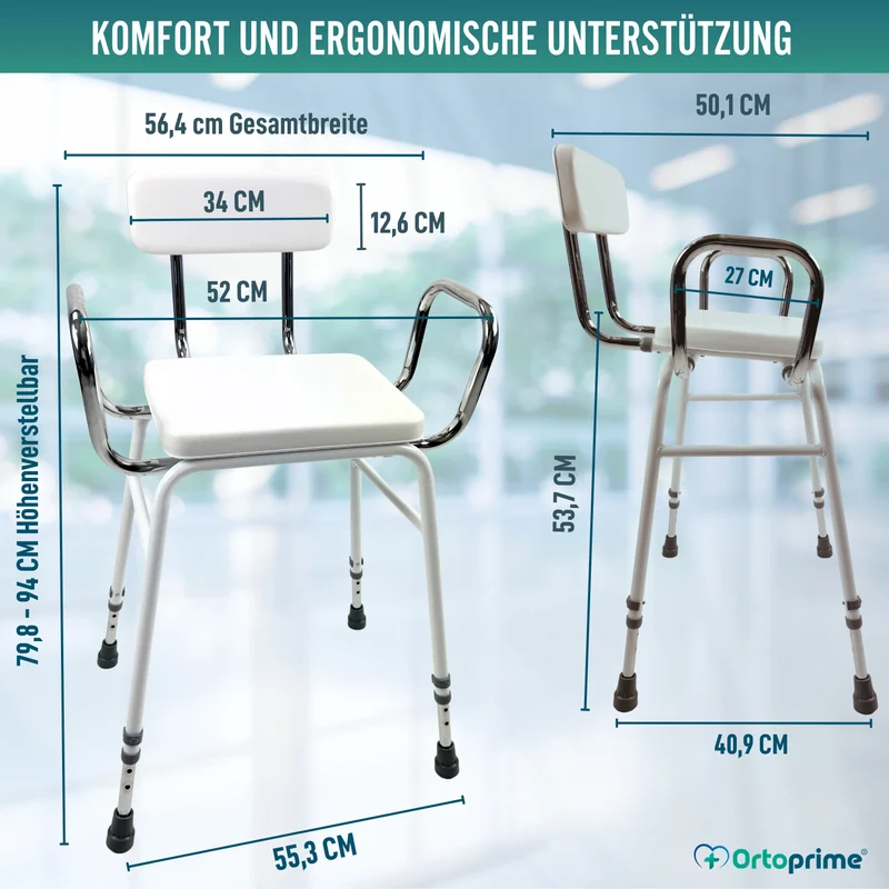 Hocker für Küche und Haushalt | Höhenverstellbarer Unterstützungsstuhl