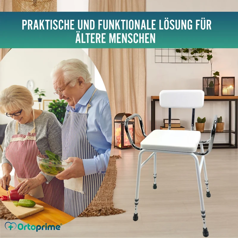 Hocker für Küche und Haushalt | Höhenverstellbarer Unterstützungsstuhl