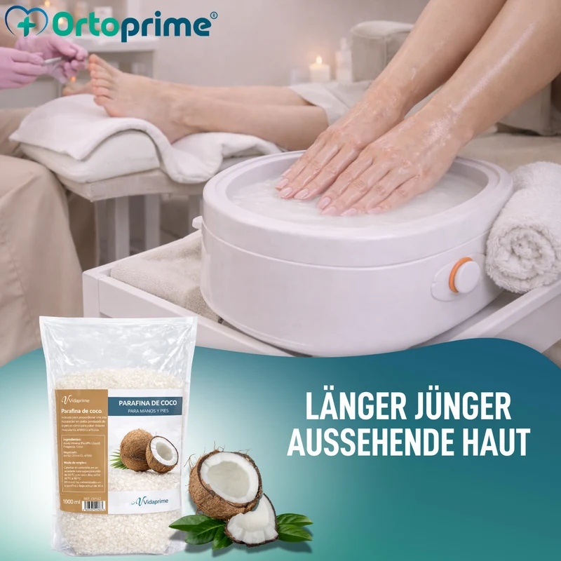 Antioxidantes Hand- und Fußrehabilitationsparaffin | Kokosnuss