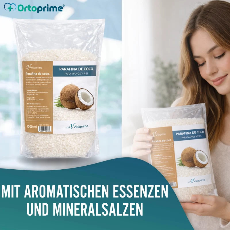 Antioxidantes Hand- und Fußrehabilitationsparaffin | Kokosnuss