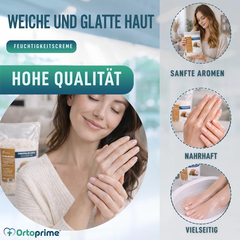 Antioxidantes Hand- und Fußrehabilitationsparaffin | Kokosnuss
