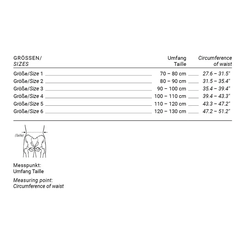 SANIDA® COMFORT Rückenbandage mit Pelotte