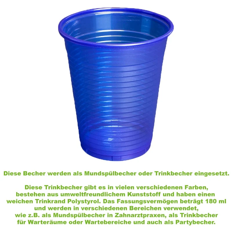 Einwegbecher, Spülbecher, Patientenbecher 180 ml, 100 St.