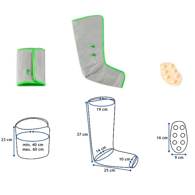 Presstherapie-Stiefel mit Intensitätsstufen | Komplettes Set