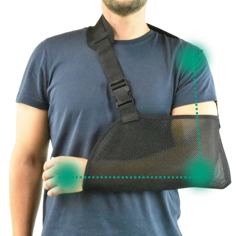 Atmungsaktive Schulterbandage mit verstellbarem Gurt | Beidseitig
