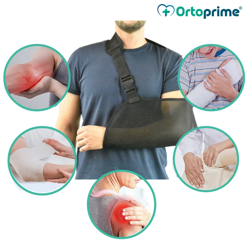 Atmungsaktive Schulterbandage mit verstellbarem Gurt | Beidseitig
