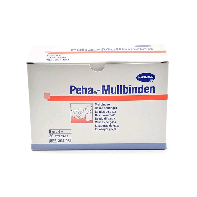 Peha Mullbinden von Hartmann, Fixierbinden, weiß, 20 Stück