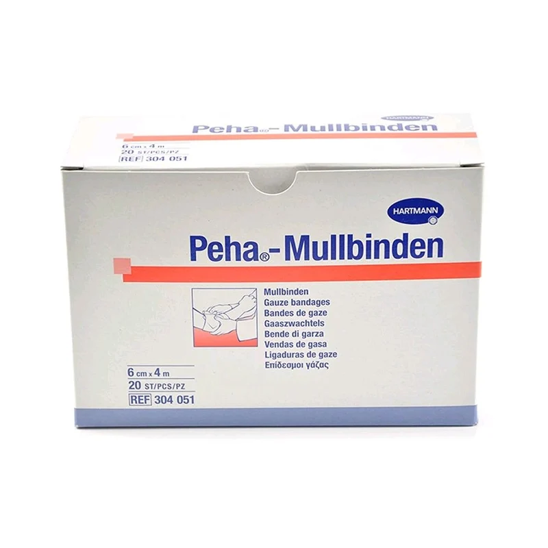 Peha Mullbinden von Hartmann, Fixierbinden, weiß, 20 Stück