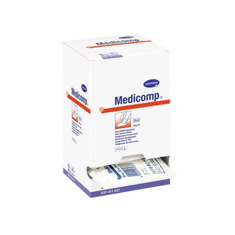 Medicomp Vliesstoffkompressen von Hartmann, steril, 4-fach, 25 x 2 St.