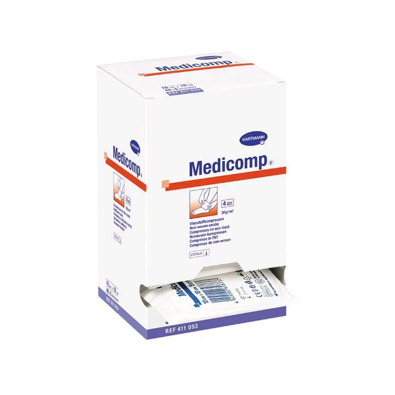 Medicomp Vliesstoffkompressen von Hartmann, steril, 4-fach, 25 x 2 St.
