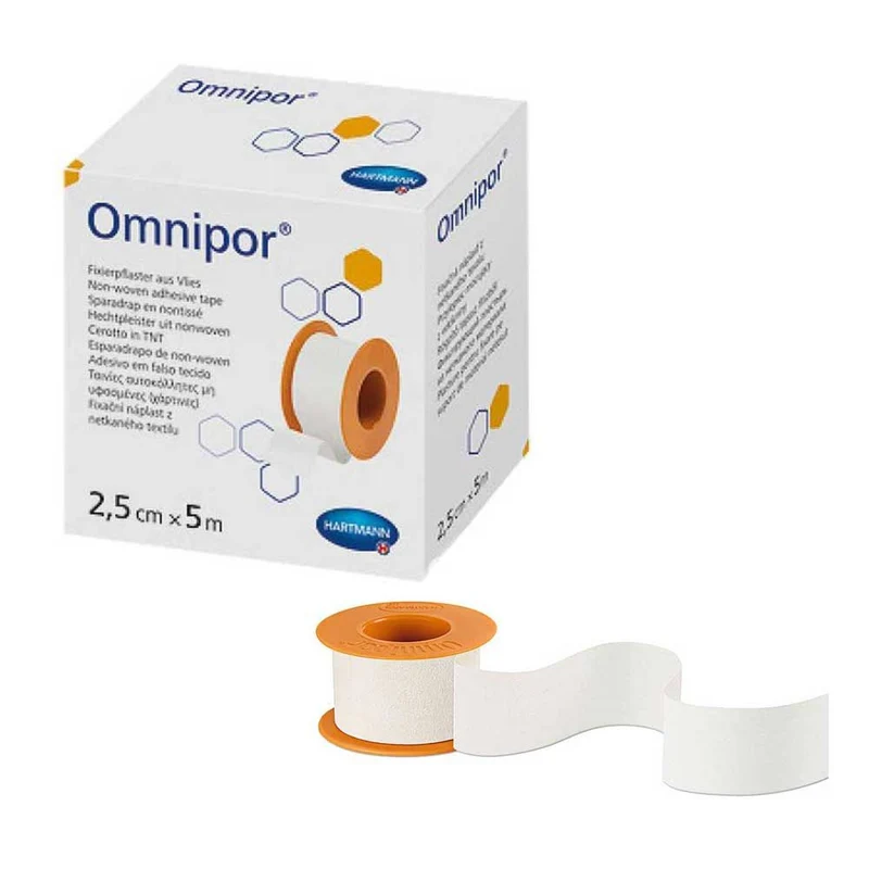 Hartmann Omnipor Fixierpflaster, Vlies, 5 m, 3 Gr., 1 Rolle