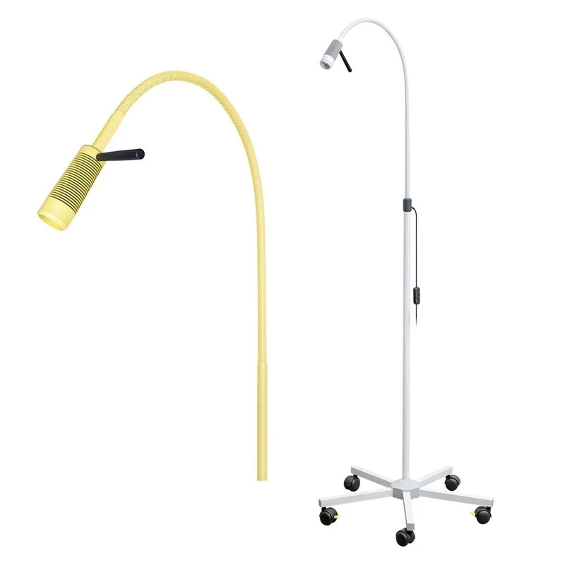 LED Untersuchungsleuchte, abnehmbarer Handgriff, Rollstativ, Farbwahl