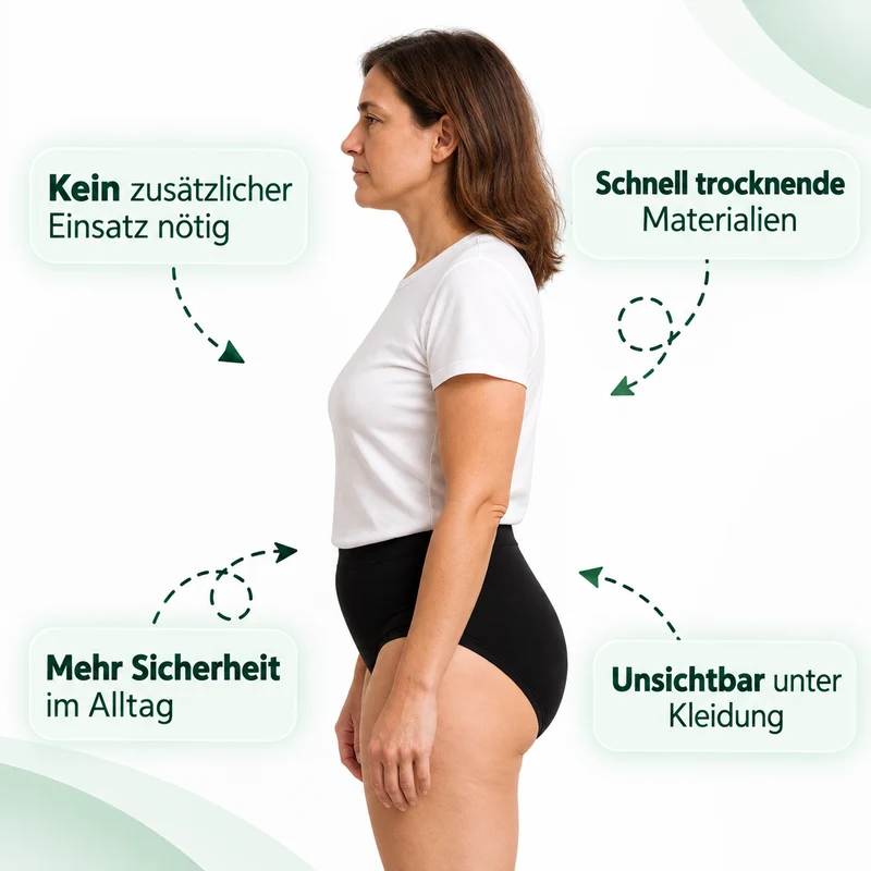 WomenDry Inkontinenz-Unterhose für Damen - 300ML Saugfähigkeit