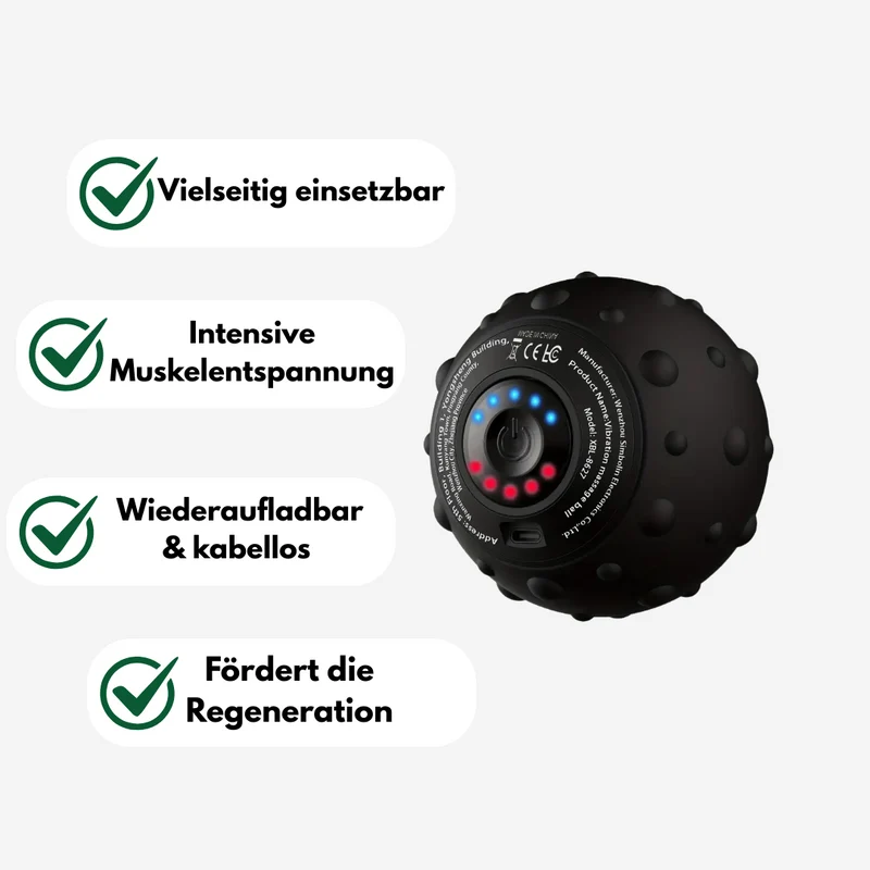 PowerPure Massageball - Soforthilfe bei Muskelschmerzen & Verspannungen