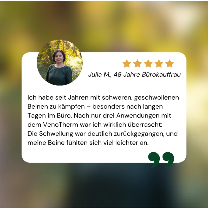 VenoTherm Massagegerät – Linderung bei schweren Beinen & Schwellungen