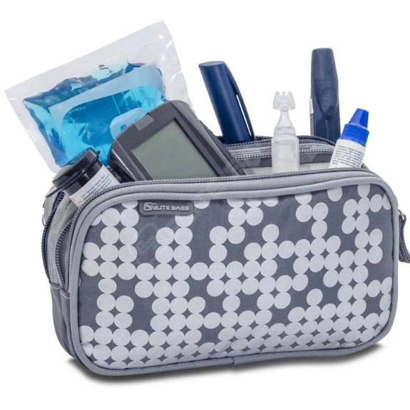 Tragbare Isoliertasche für Diabetiker | Silber