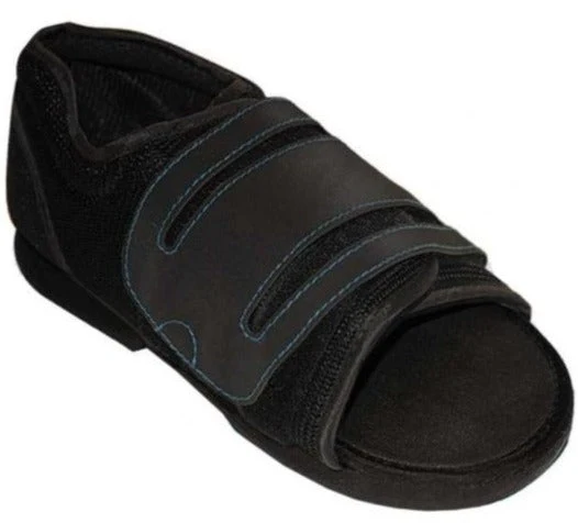 Offener postoperativer Schuh | Flache Sohle mit Klettverschluss