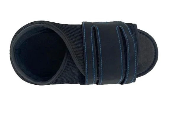 Offener postoperativer Schuh | Flache Sohle mit Klettverschluss