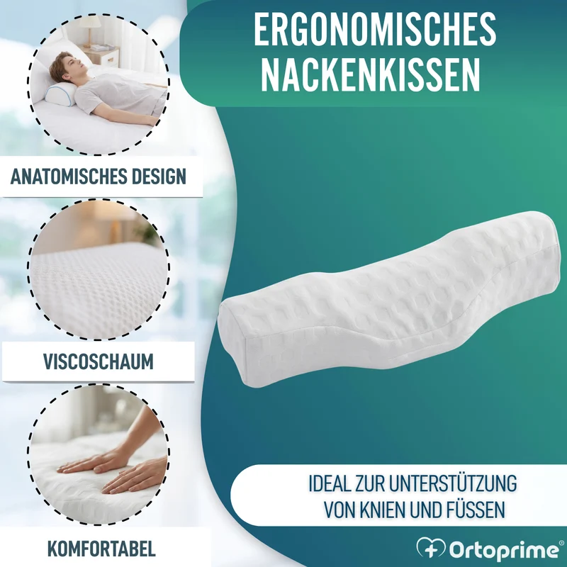 Vielseitiges ergonomisches Kissen | Nackenstützkissen, Knie und Füße