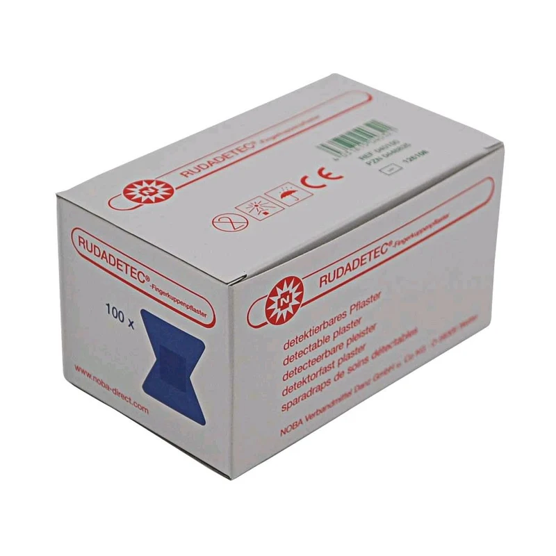 Noba RUDADETEC® Pflasterstrips, detektierbar, blau, 100 St, Größenwahl