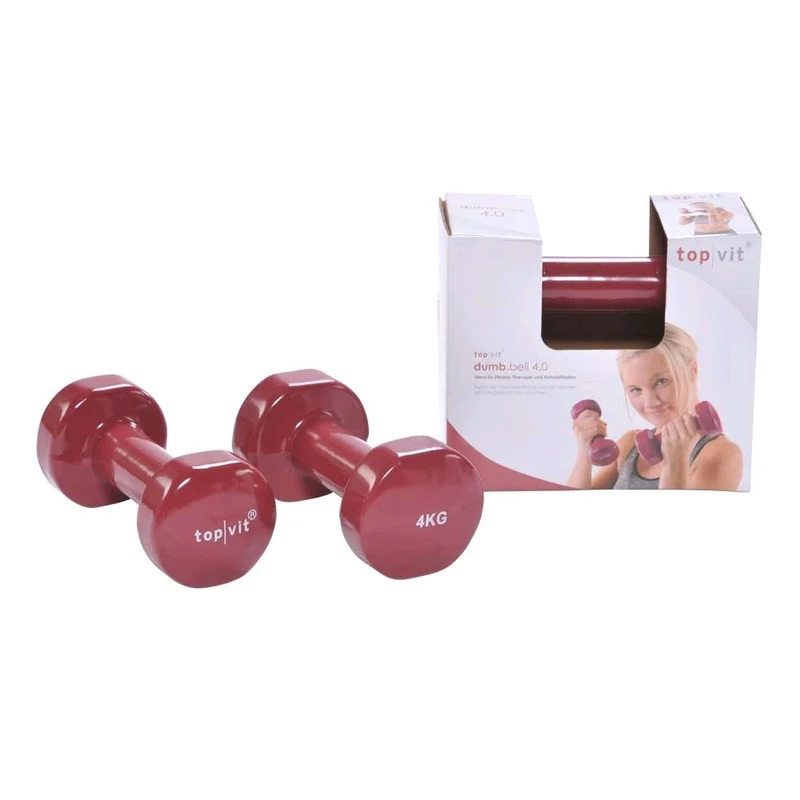 Pader Hantel top/vit® dumb.bell, mit Vinylüberzug, alle Gewichte, 2 St