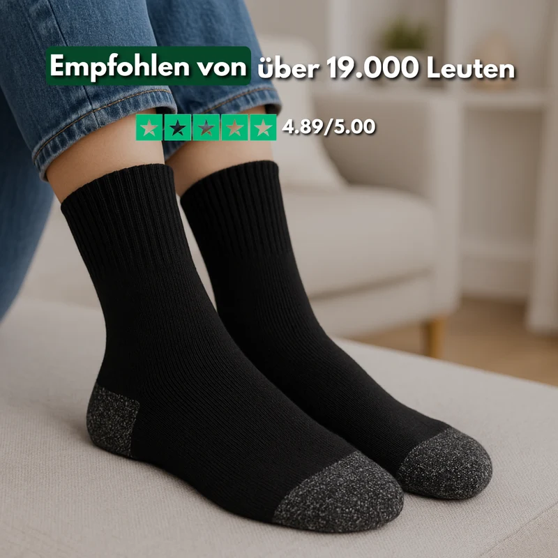 Calore selbsterwärmende Thermosocken - Unisex - 4 Paare