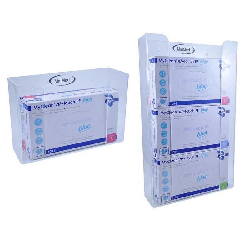 MaiMed Set, 10x 100St Nitrilhandschuhe, 1/3-fach Spender