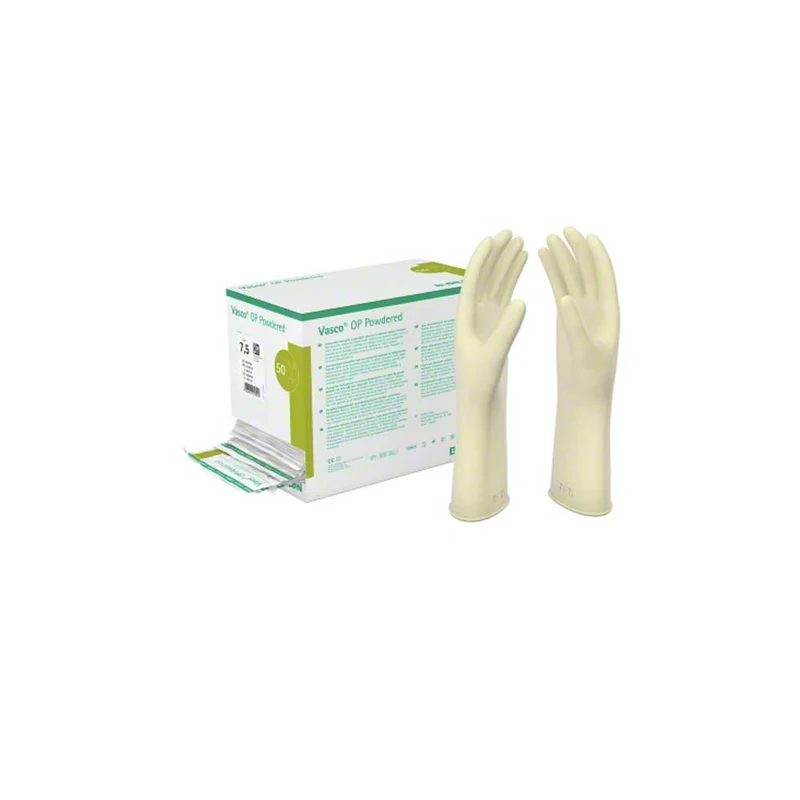 B.Braun Vasco® OP Powdered Latexhandschuhe, gepudert, weiß, 50 Paar