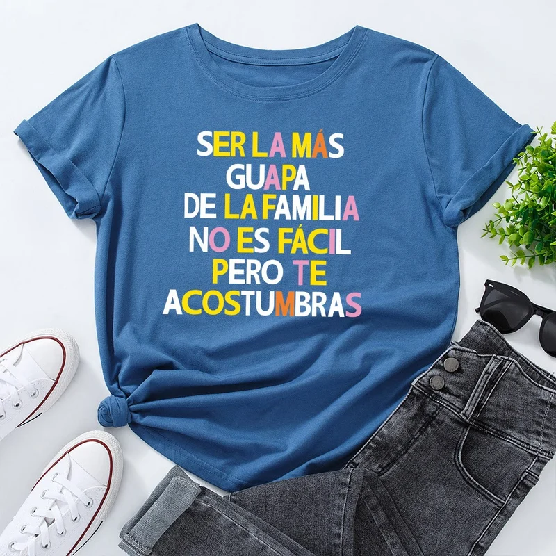 Plus Size T-Shirt mit kreativem Buchstabenprint