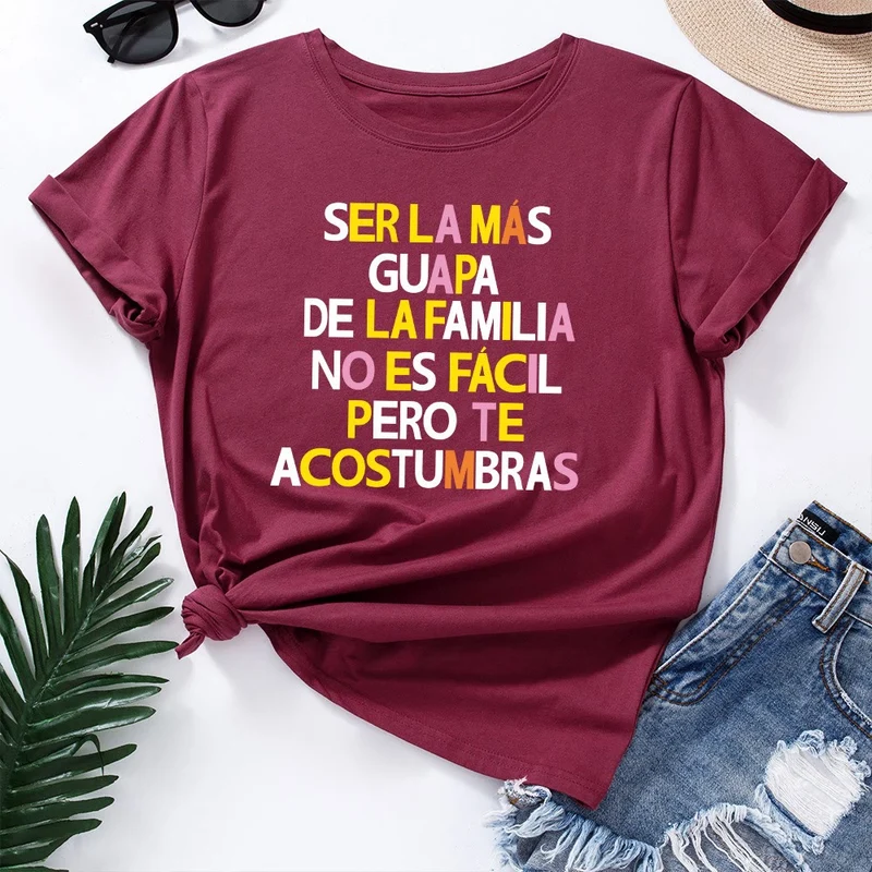 Plus Size T-Shirt mit kreativem Buchstabenprint