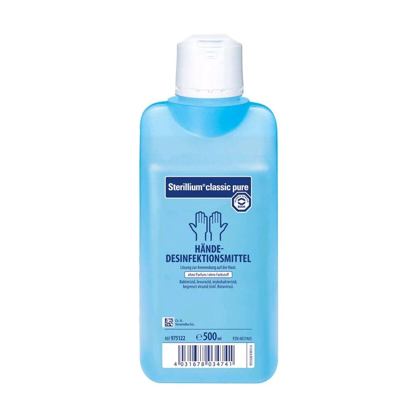 Bode Sterillium Classic Pure Händedesinfektion 3x 500ml, Dosierpumpe