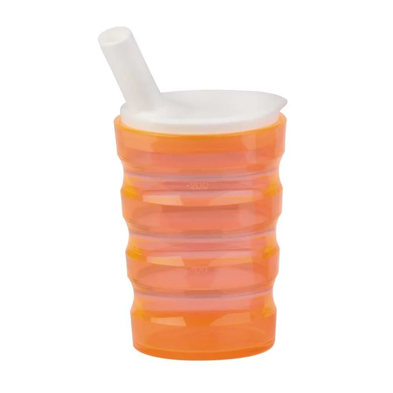 Behrend Trinkbecher, bruch-/auslaufsicher, Rillen, 200ml, Farbwahl