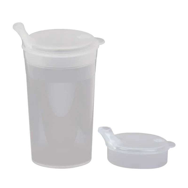 Behrend Trinkbecher-Set, 2x Mundstücke Tee/Brei, transparent, 250ml