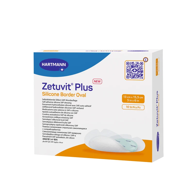 Hartmann Zetuvit® Plus Silicone Border Oval, verschiedene Größen