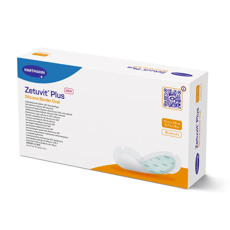 Hartmann Zetuvit® Plus Silicone Border Oval, verschiedene Größen
