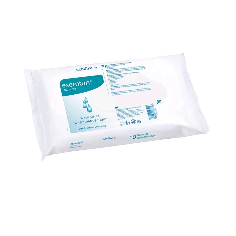 Schülke esemtan® Waschhandschuhe, Allantoin, gebrauchsfertig, 10 Stück