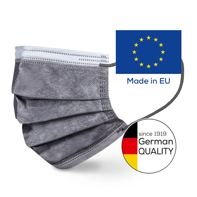 Medizinische Masken, Mundschutz, 3-lagig, Beurer, grau, 10/20 Stück