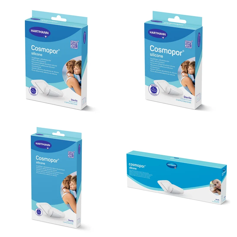 Hartmann Cosmopor® Silicone Wundschnellverband mit Euroanhänger, versch. Größen