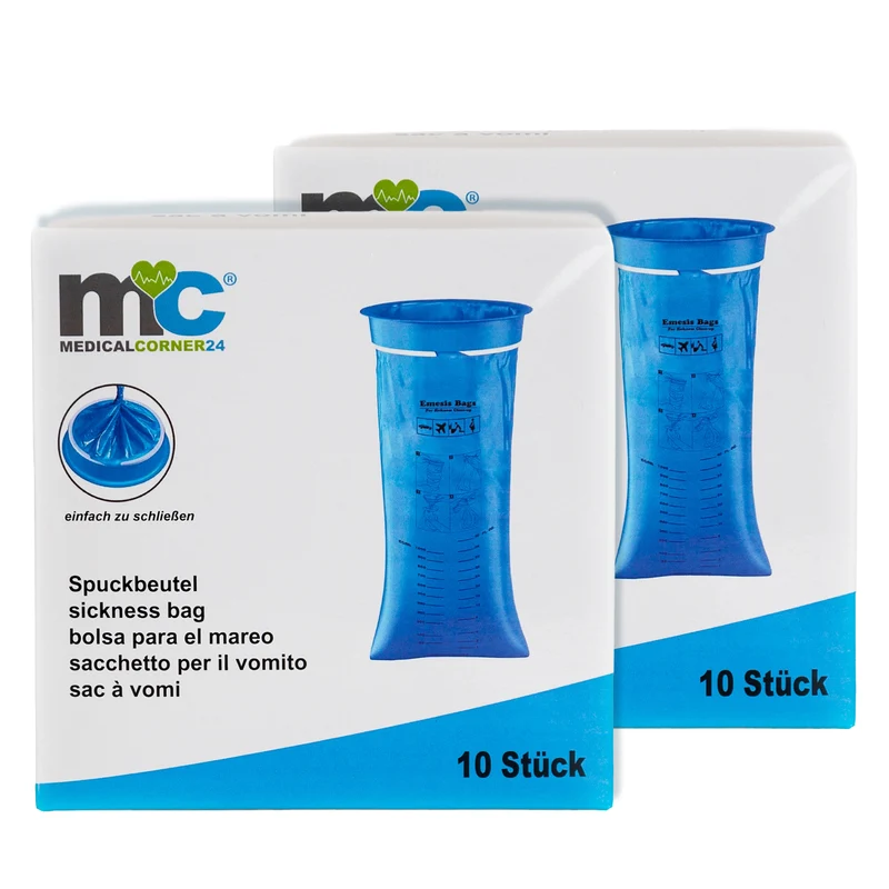 Medicalcorner24 Spuckbeutel 1,5 L Aufnahmekapazität , latexfrei