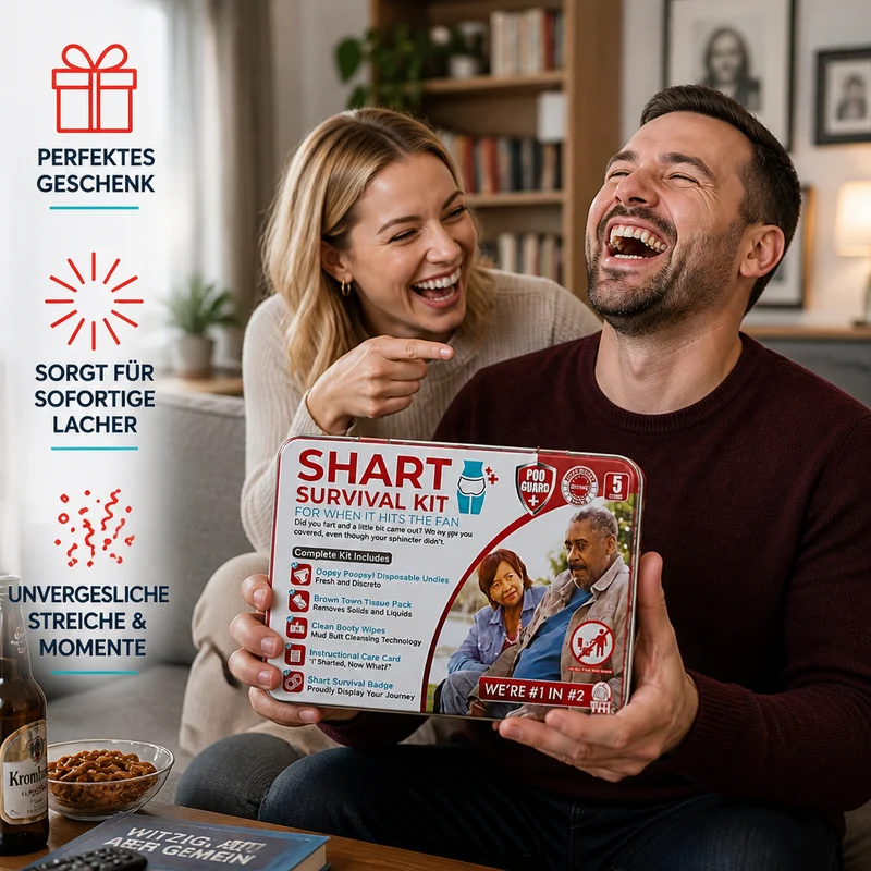 Lustiges „Shart Survival Kit“ – Ultimatives Scherzgeschenk-Set für peinliche Toilettenmomente