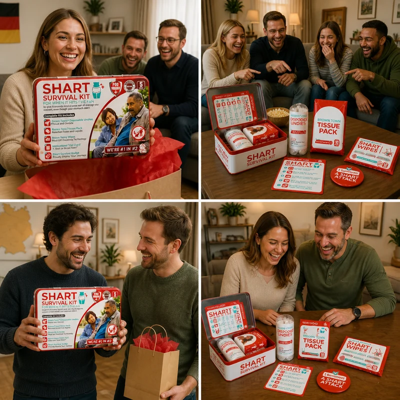 Lustiges „Shart Survival Kit“ – Ultimatives Scherzgeschenk-Set für peinliche Toilettenmomente