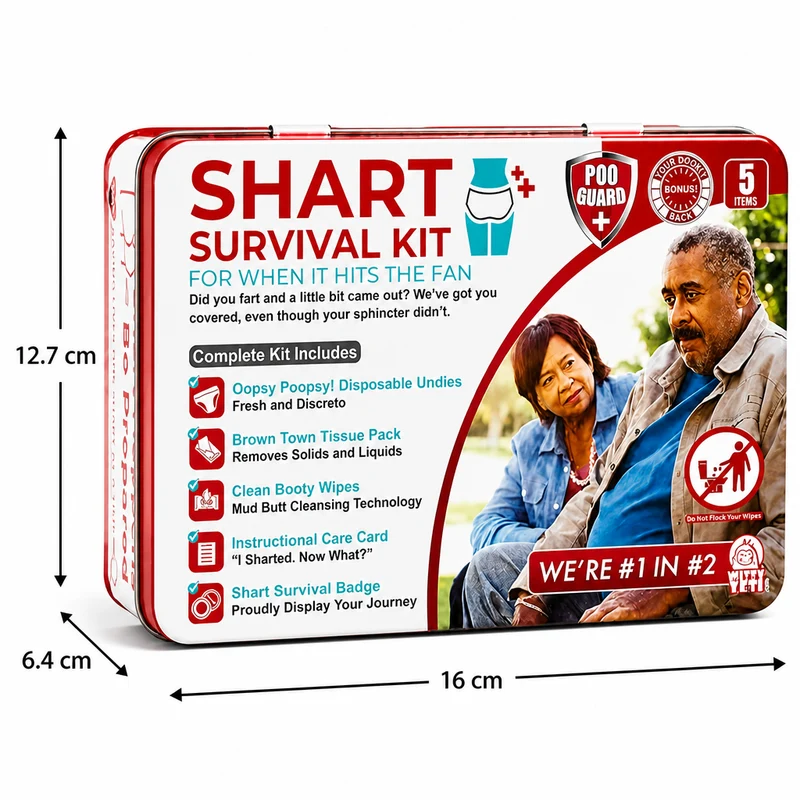 Lustiges „Shart Survival Kit“ – Ultimatives Scherzgeschenk-Set für peinliche Toilettenmomente