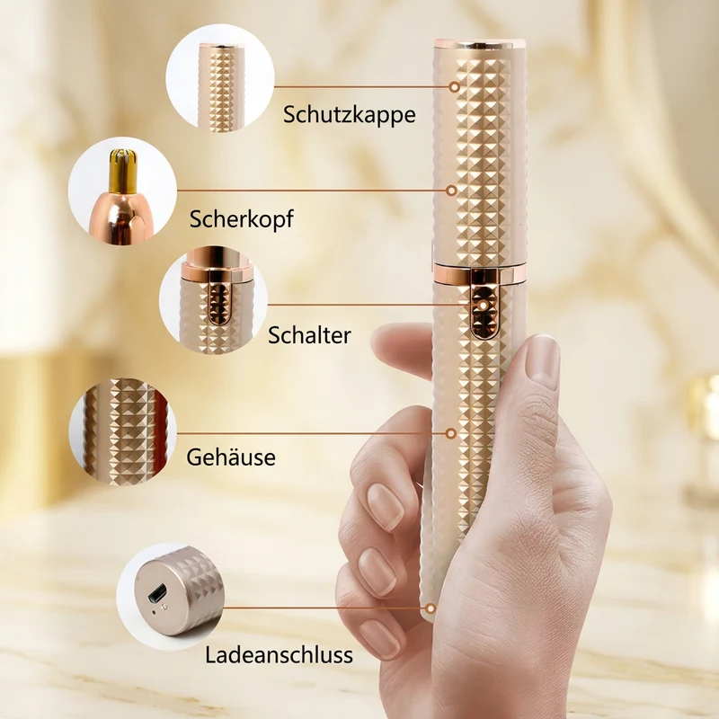3-in-1 Präzisionstrimmer für die Schönheitspflege