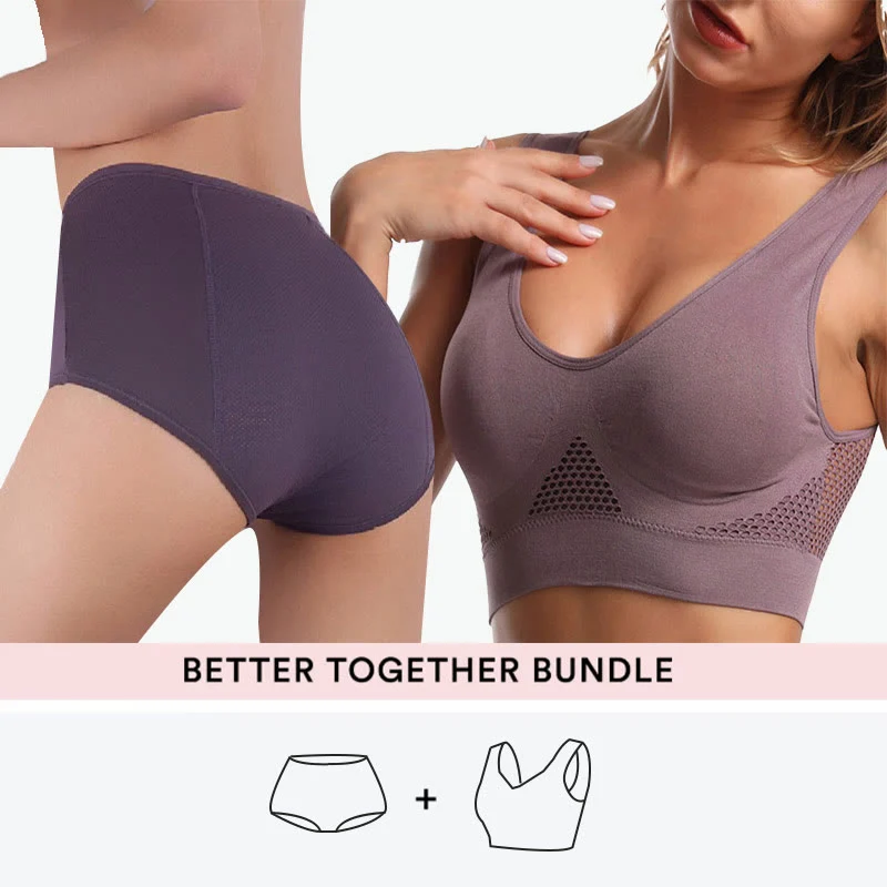 Sport-BHs mit Cutout + Soft-Slip im Set