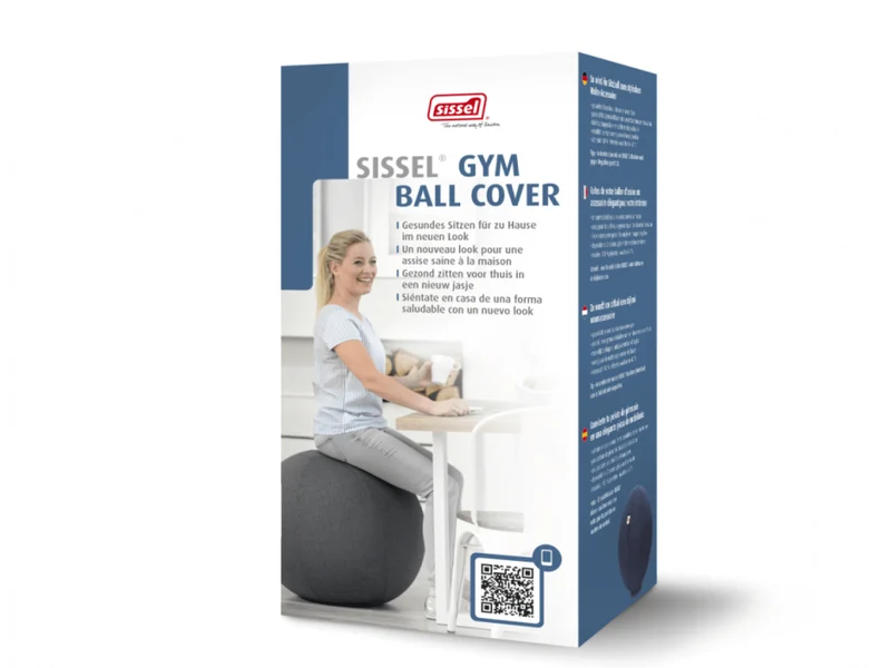 SISSEL® Gym Ball Cover Ø 65 cm, grau