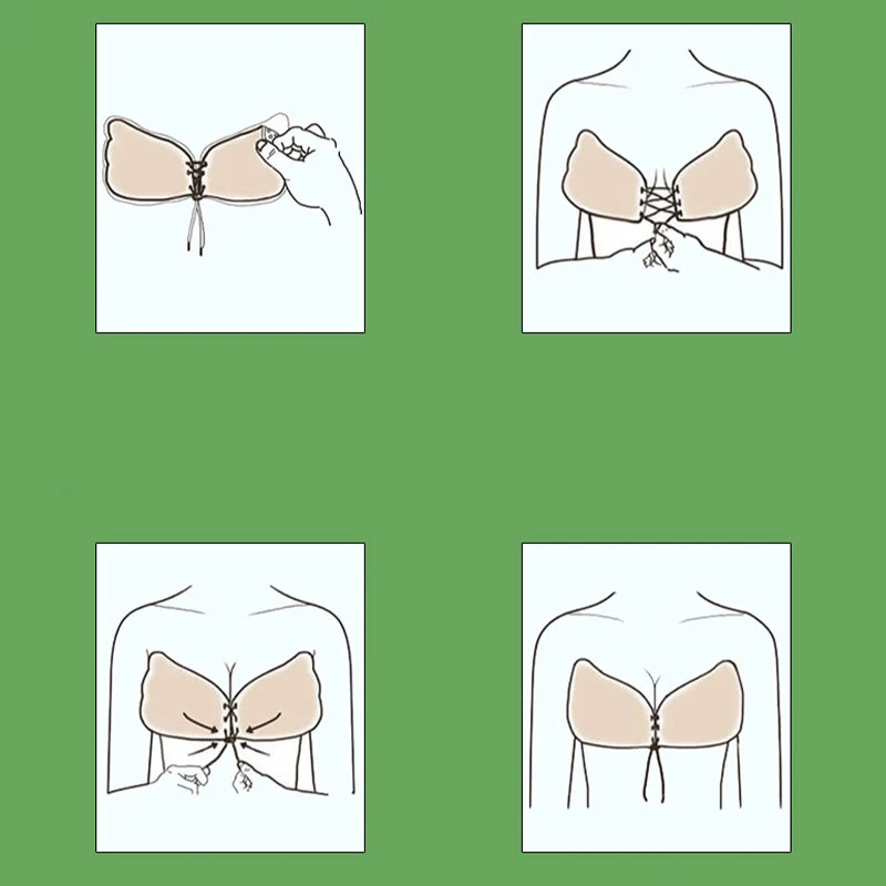 Unsichtbare, verstellbare Push-Up-Nippelabdeckungen (2 Paar)