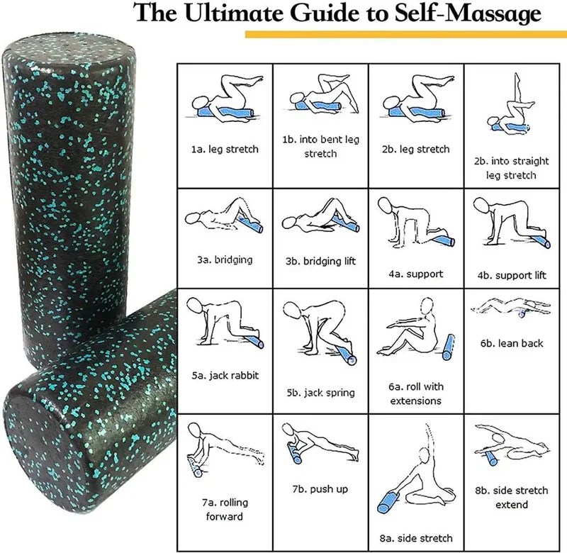 Foam Roller, Ball, and Peanut Foam Roller Set