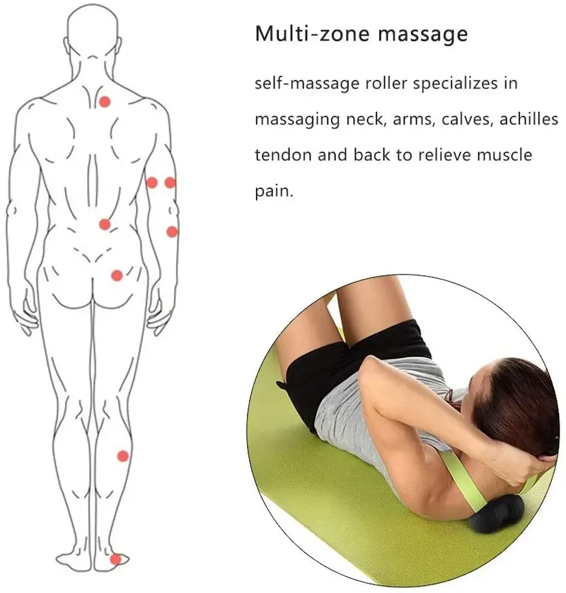 Foam Roller, Ball, and Peanut Foam Roller Set