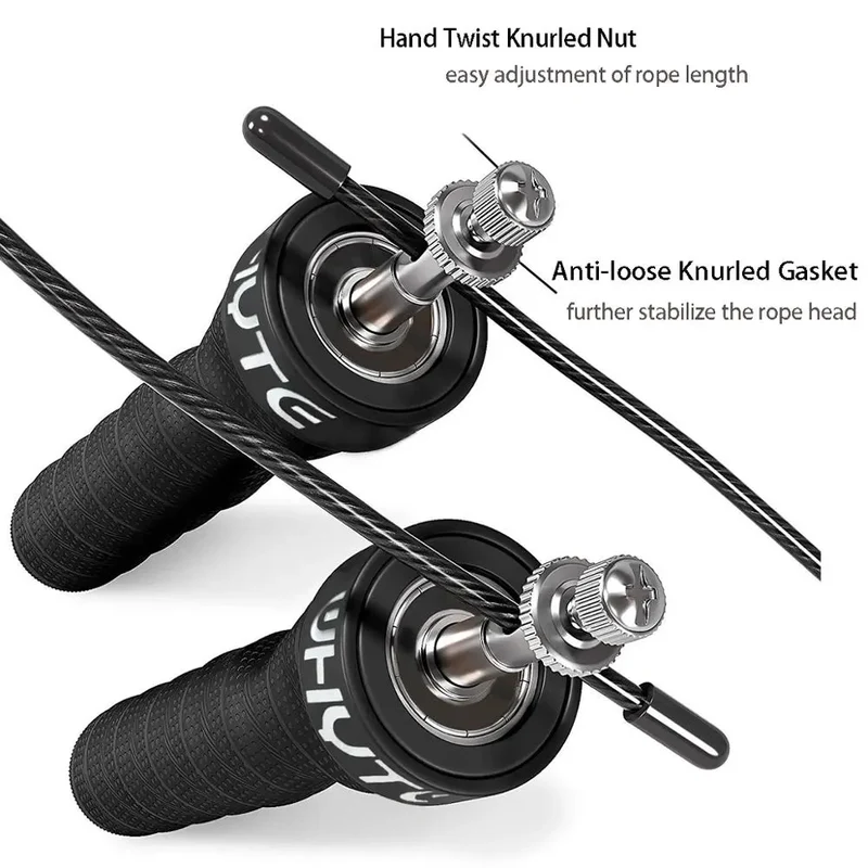 Ergonomic, Anti-Slip Jump Rope for Double Unders