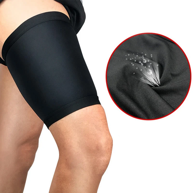 Einfarbige Sport-Kompressionsmanschette für den Oberschenkel